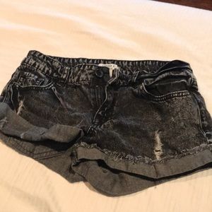 F21 Vintage Style Black Jean Shorts